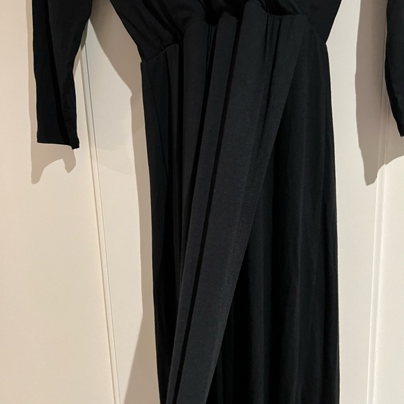 Wyatt Long Summer Dress, Black, 3/4 Sleeves, Size S - Picture 9 of 12